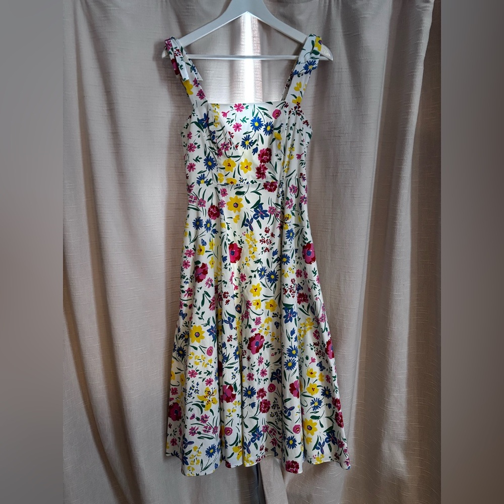 Kate Spade White Floral Cotton Dress